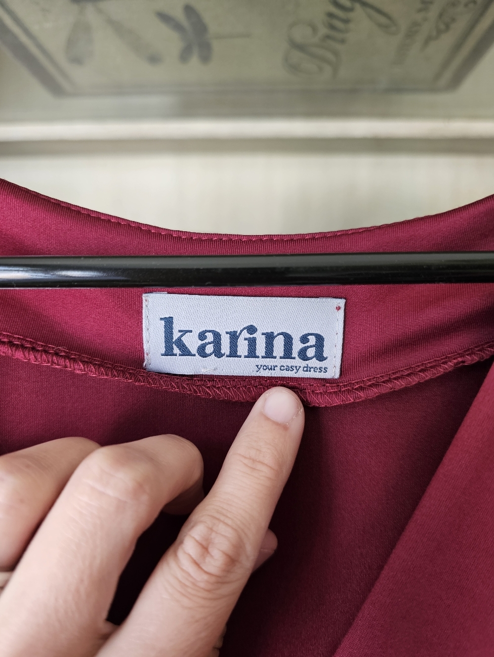 Karina Dahlia Dress Plum Red XL - Picture 3 of 6